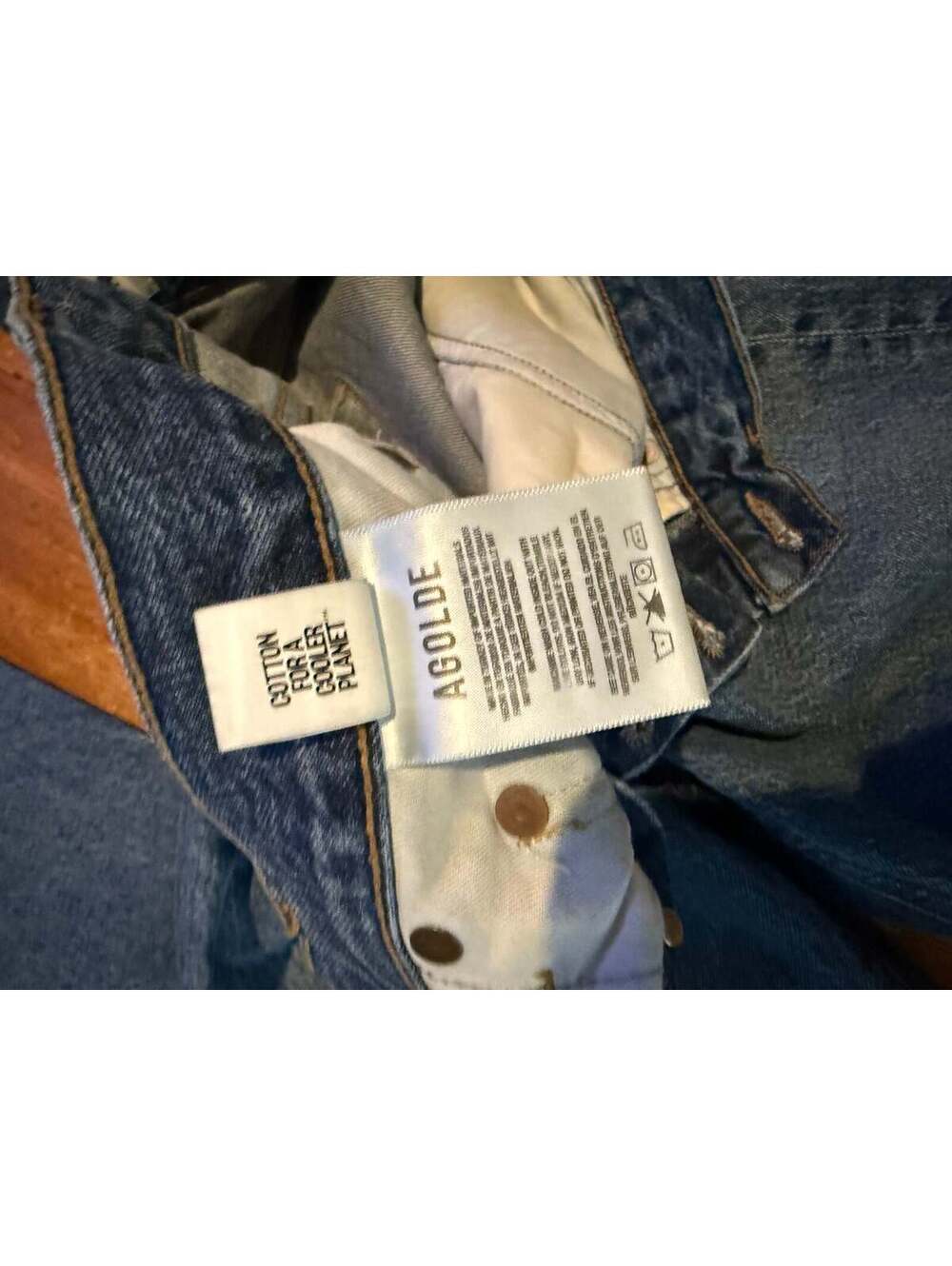 AGOLDE Size 26 V waist Wide Leg Jeans – Medium Vintage Wash - Picture 3 of 11